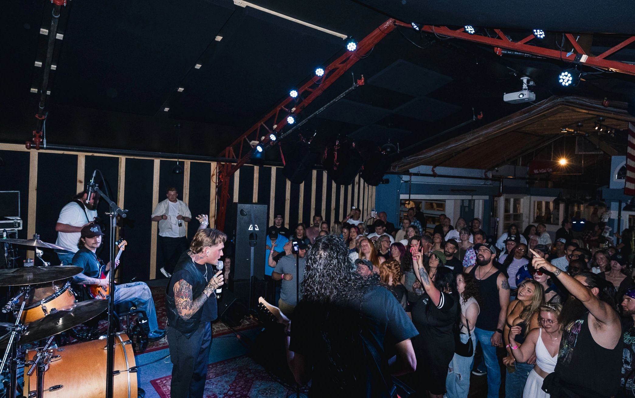 Crowd at a live concert on the indoor Main Stage at Neptune's in Hyannis