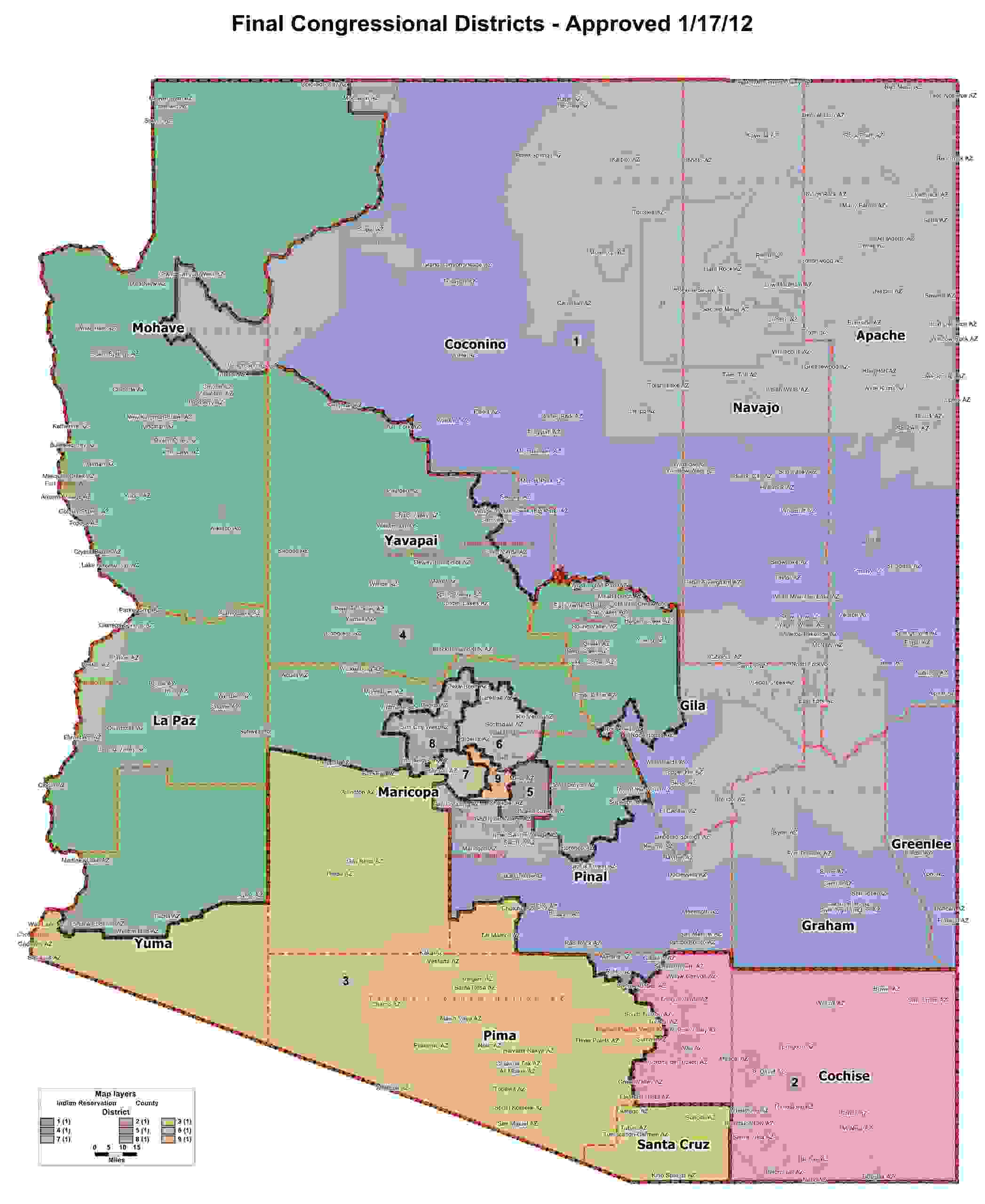 Congressional Districts | Colorado River Tea Party - Yuma