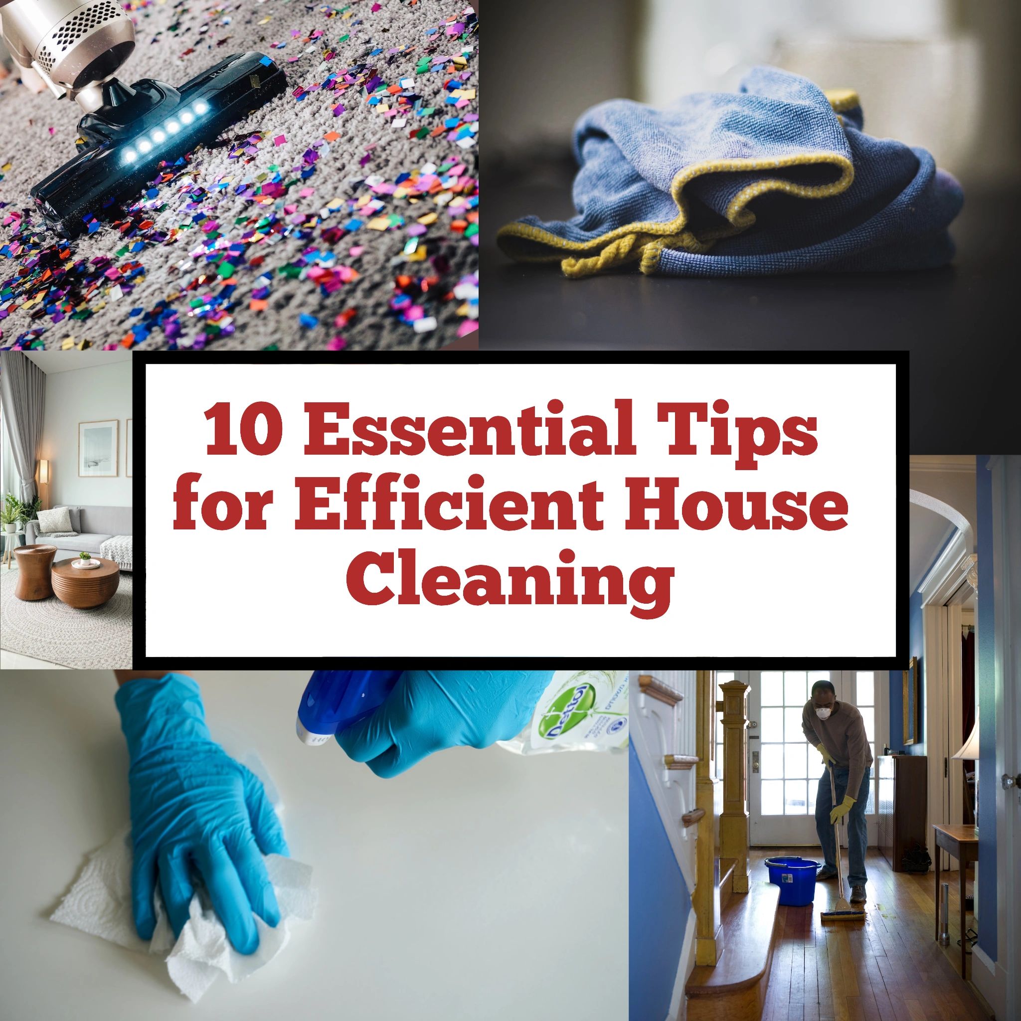 10 Efficient house cleaning tips.