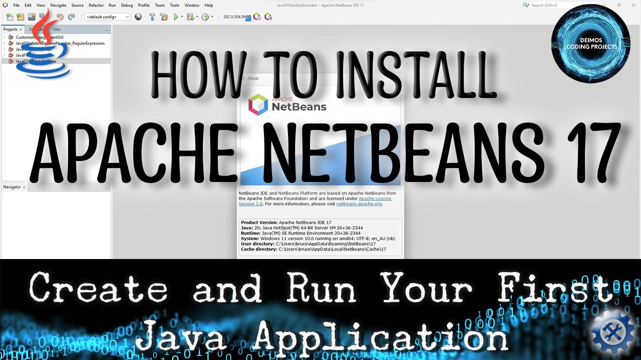 How to Install Apache NetBeans IDE 17 & create First Application