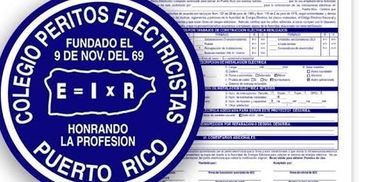 Logo del Colegio Peritos Electricistas de Puerto Rico.