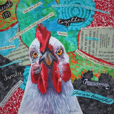 Mixed Media
Believe in Your Chicken
12" X 12"