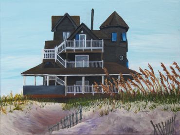 Beach Bliss Rodanthe, NC.
 Acrylic, 18 x 24
$367