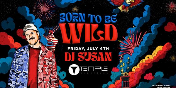 DJ Susan at Temple Nightclub on Friday, July 4. Independence Day Celebration in The Bay Area.
