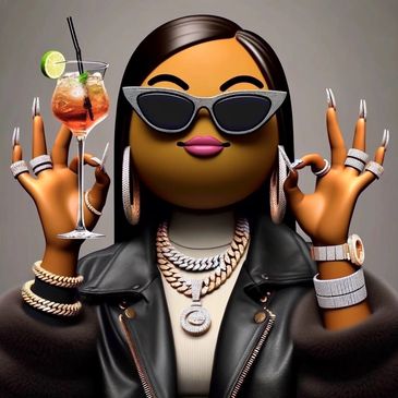 Meet big biggie the Dominican:She’s a Meme Coin baddie Living large stays Lit With drinks and bling!