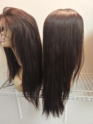 Two long hair wigs