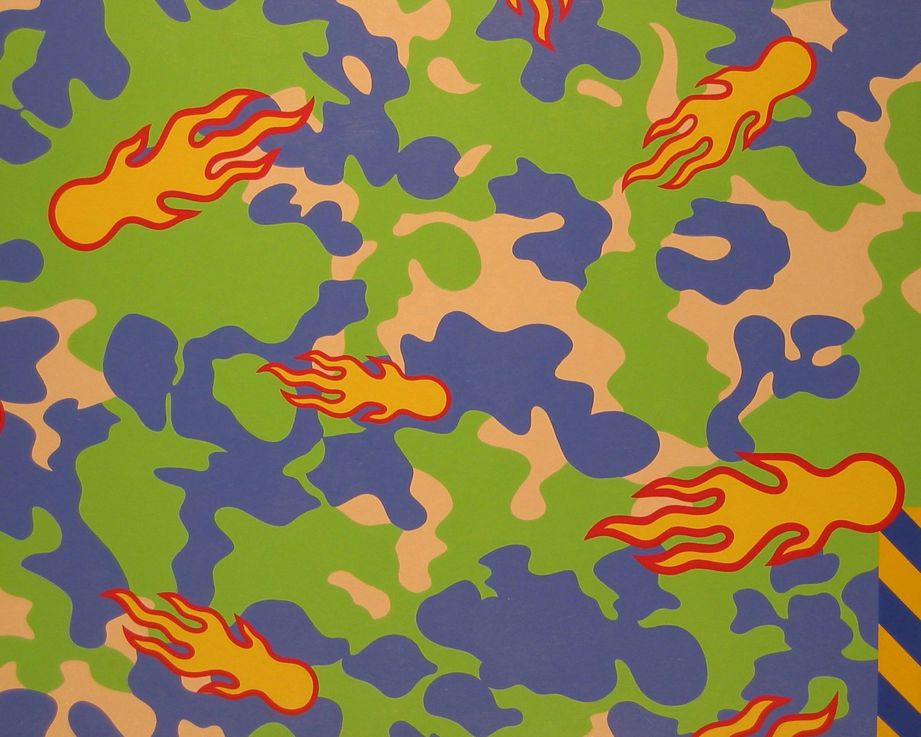 Bedlam, acrylic and oil paint on canvas, 48x60 in., 2006
