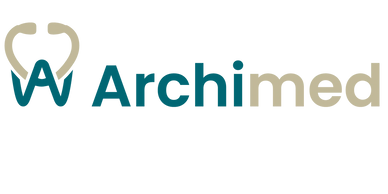 Logo for Archimed with a stethoscope forming the letter A.