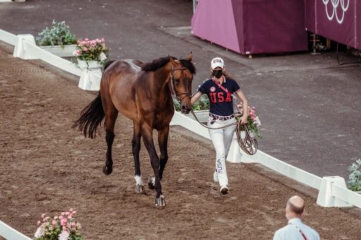 Jessica Springsteen in her first Olympic Games (CREDIT: FEI/CHRISTOPHE TANIERE) Jessica Springsteen in her first Olympic Games (CREDIT: FEI/CHRISTOPHE TANIERE)