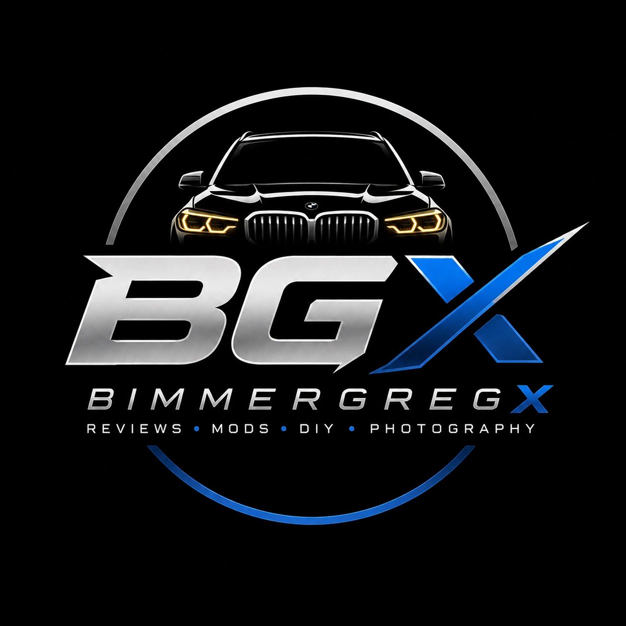 Logo for BimmerGregX, a BMW focused channel.