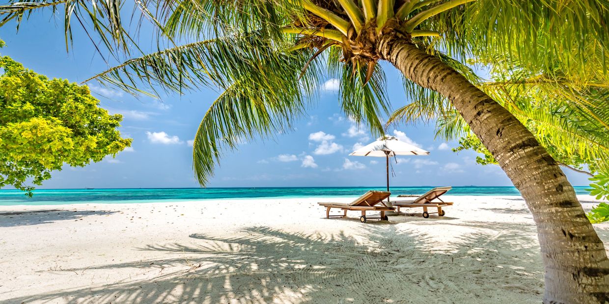 Beachfront in Placencia, Belize.