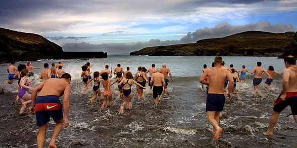 Christmas Swim Cuas Crom Cahersiveen Kerry Ireland