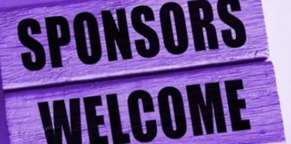 Purple Boards with Sponsor Welcome Printed
