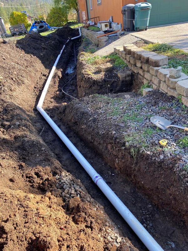 Sewer and water install