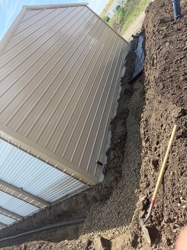 French drain install