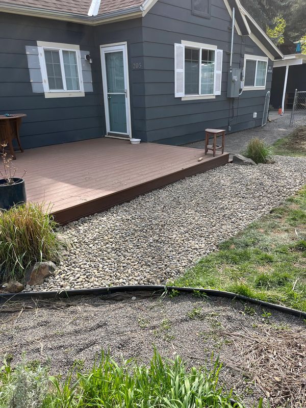 drainage rock and landscaping