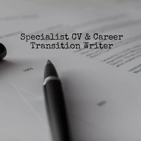 Open pen sitting on curriculum vitae document. 