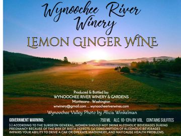 A limited bottling of our one of a kind lemon ginger wine.  Bright lemon flavor with a hint of ginge