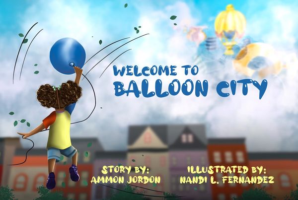 "Welcome to Balloon City" children's book cover