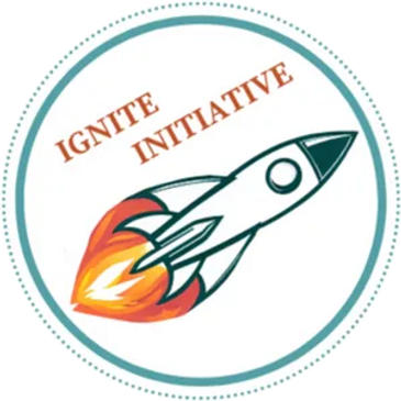 Image of a rocket with the words Ignite Initiative above it