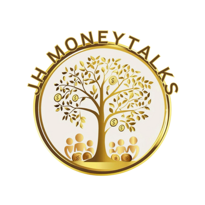 Golden tree with dollar signs and people icons under JHL Money Talks text.