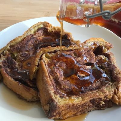Cafe French Toast made with Coffee Syrup