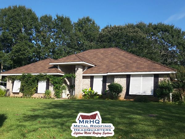 Decra Shake XD Stone Coated Metal Roof on a House in Foley, AL