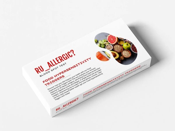 Product box for food hypersensitivity triggers test