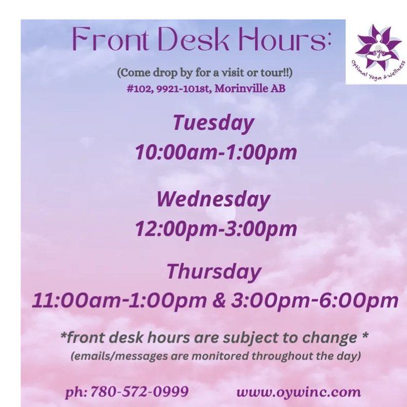 Hours & Pricing
