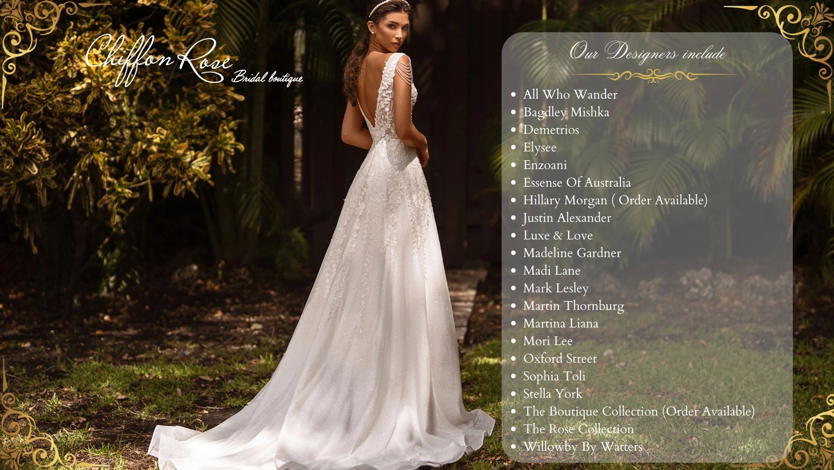 Chiffon Rose Bridal Boutique Wedding Dresses Alterations