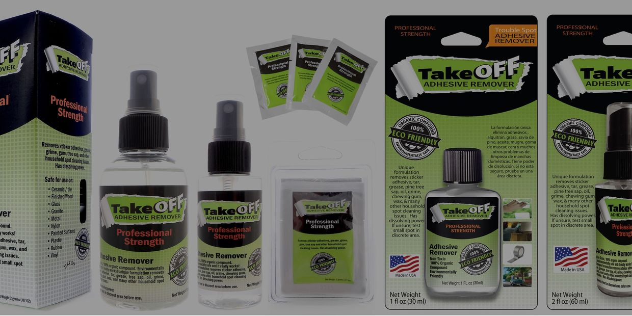 An array of TakeOFF adhesive remover products that you can use to remove gum as well.