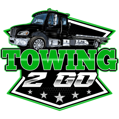Green and black logo for the best towing company in Clearwater Florida.
