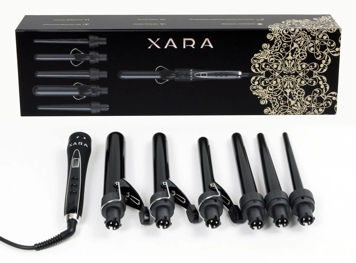 Xara 6 in 1 Curling Iron Set Professional ceramic ionic  display picture 1