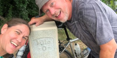 The Mile 0 post is located along the Potomac behind Thompson Boat Center in Georgetown