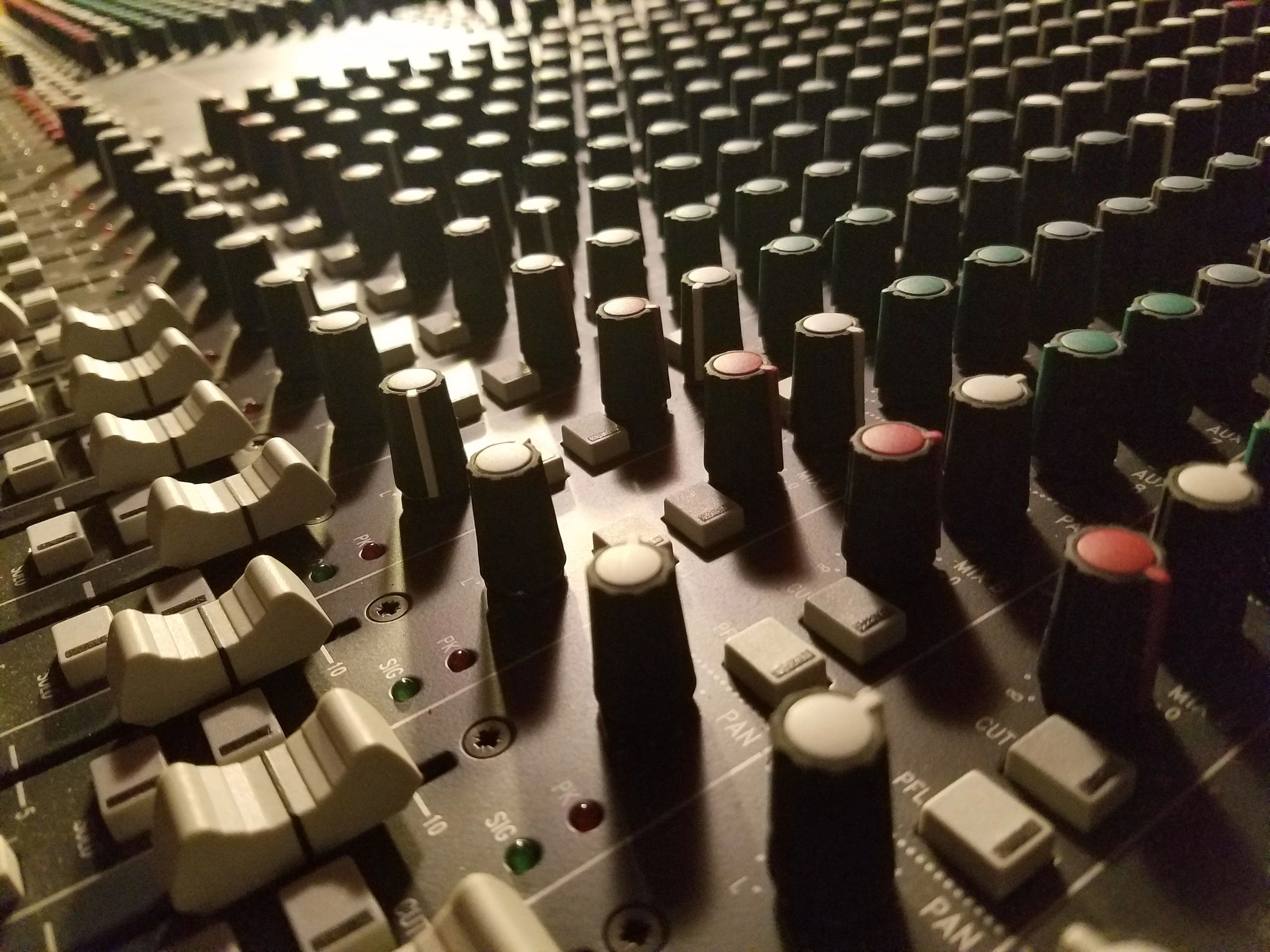 Recording studio interior for Mossy Rock Recording