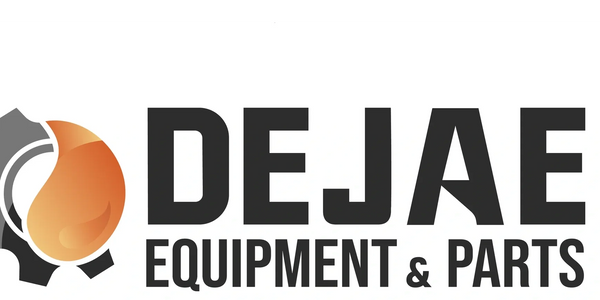 DEJAE Equipment & Parts logo with gear and flame icons.