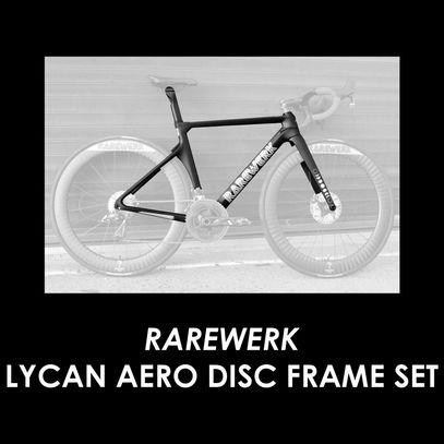 Rarewerk Lycan Custom carbon road bike super frame set. frame seat post fork flat mount disc brake