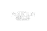 Logo of Family Life Medical with a medical cross symbol.