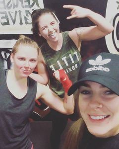 Alexandra Strickland with clients