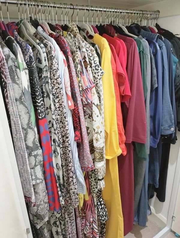 Organised Clothes. 
Organised Wardrobe.