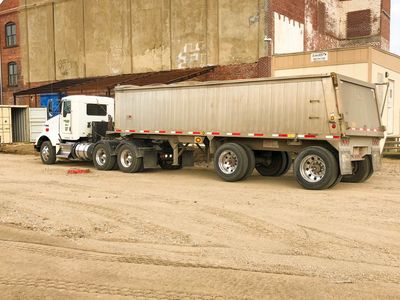 Fremar trucks move Central Sand Company's aggregate materials and support local construction needs.