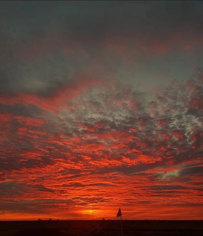 Beautiful outback sunrise image,part of the spirit of Flying Spurs Country Clothing