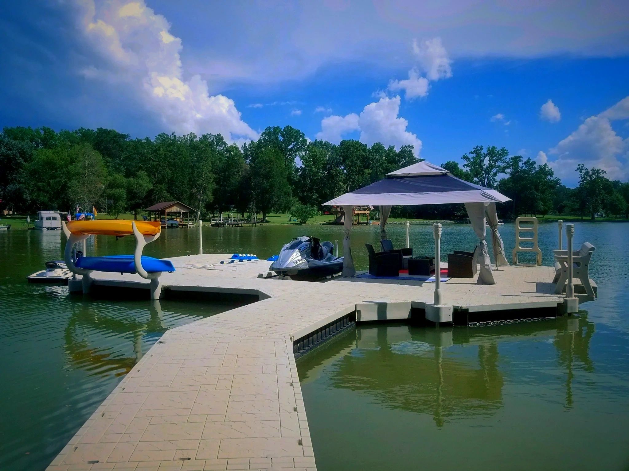 Wave Armor dock on a private Lake in NE Ohio