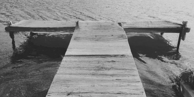 Picture of a dock that needs repair black and white Aqualife Construction Akron OH