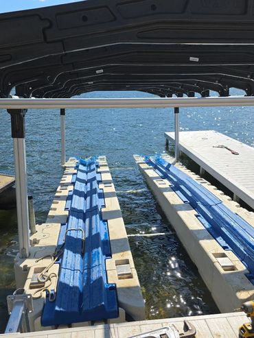 Wave Armor Pro Air Lift Port Installed on Portage Lakes in Ohio by AquaLife Construction