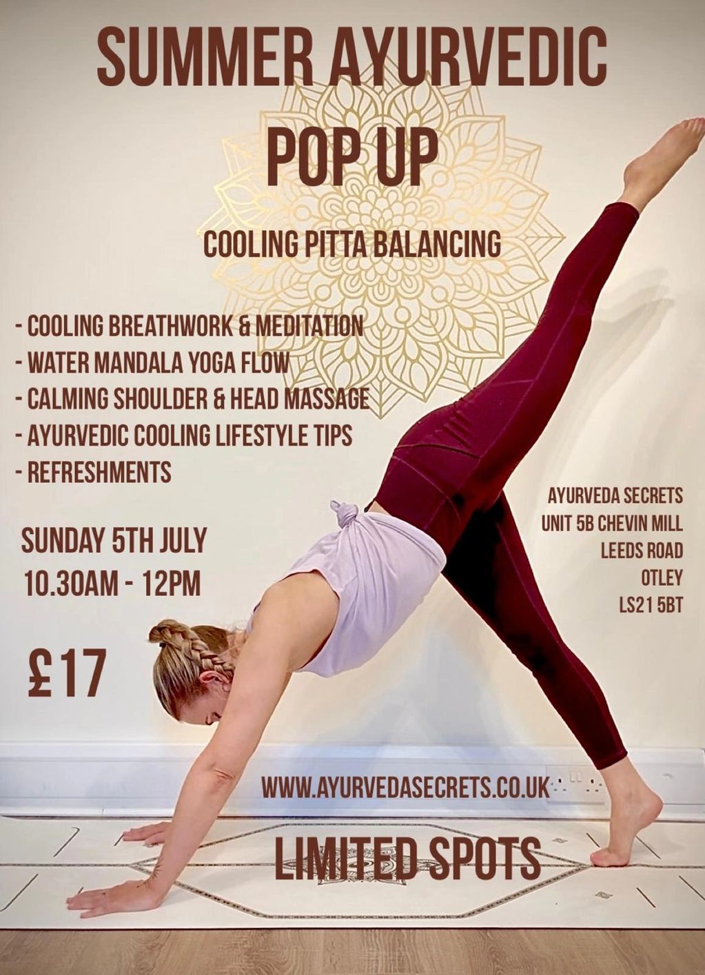 Ayurveda Secrets Summer Pop Up Otley
