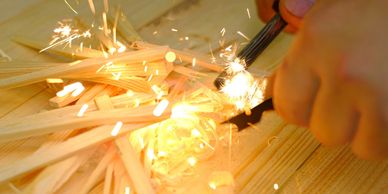 emergency fire, fire starting, how to start fire