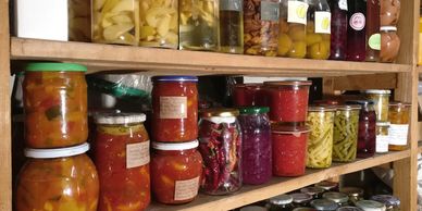 deep pantry, emergency food, food for disaster preparedness, long term food storage, food production