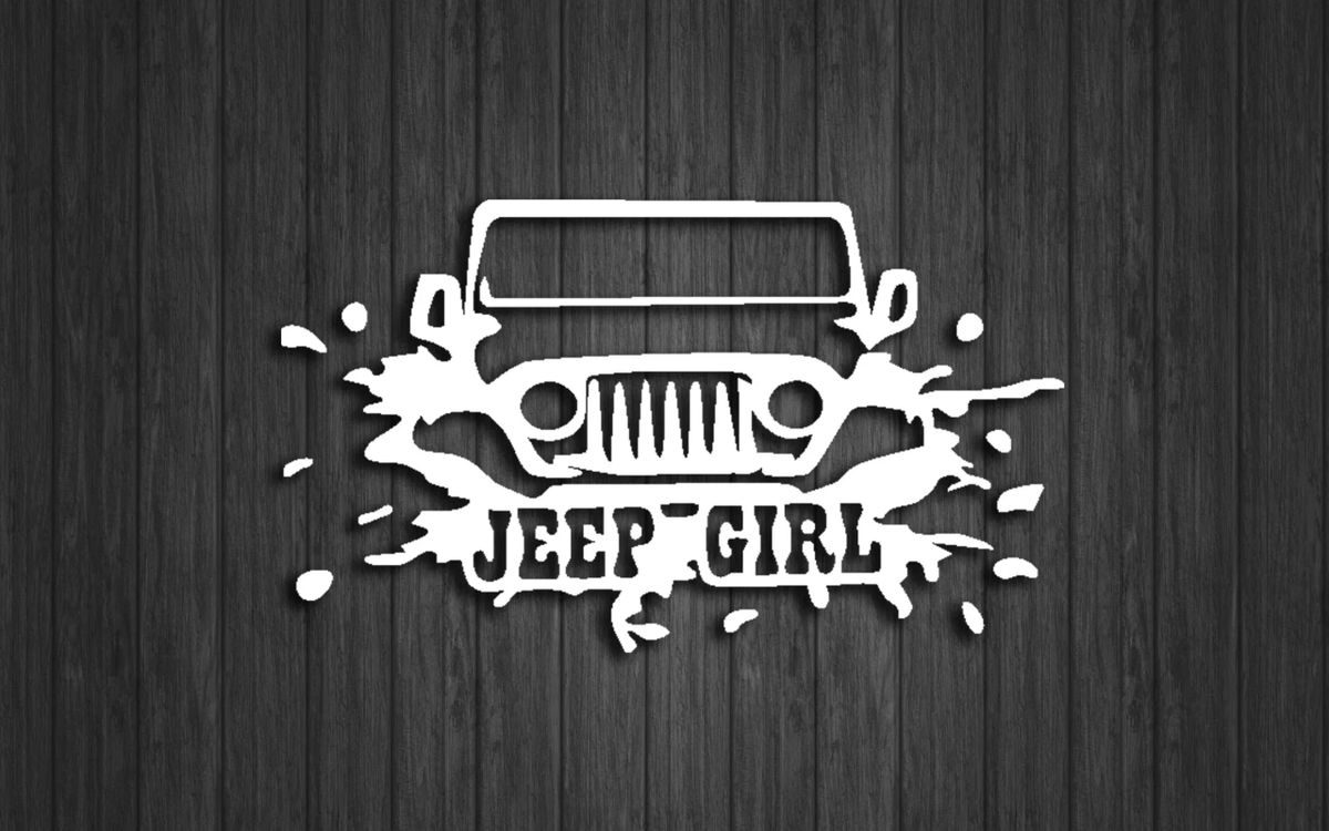 Jeep Girl Grill sticker