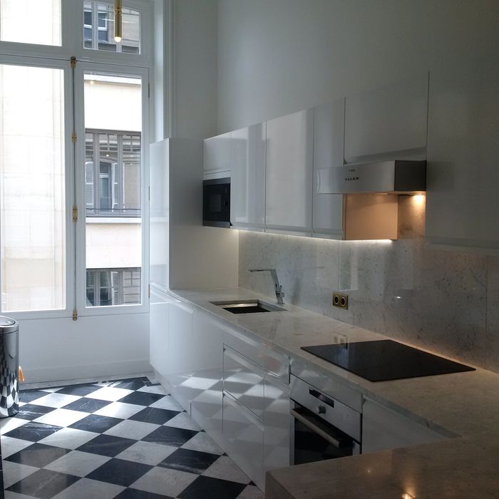 Bespoke kitchen refurbishment at the  Champ Ellisse in Paris